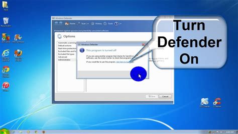 Activate windows defender windows 7
